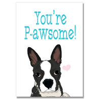 You'Re Pawsome Dog Card
